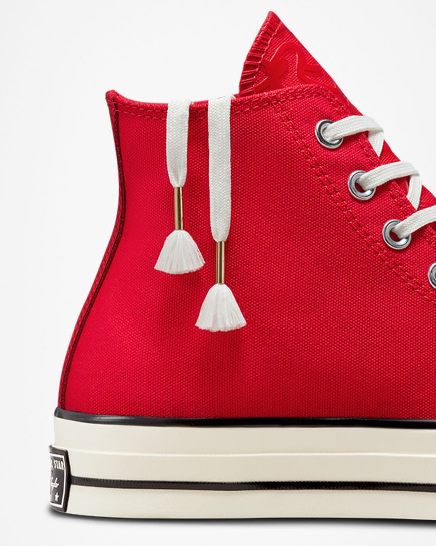 Tenisi Inalti Dama Converse Chuck 70 Year of the Rabbit Rosii Albi Negrii | RO GXPVI230